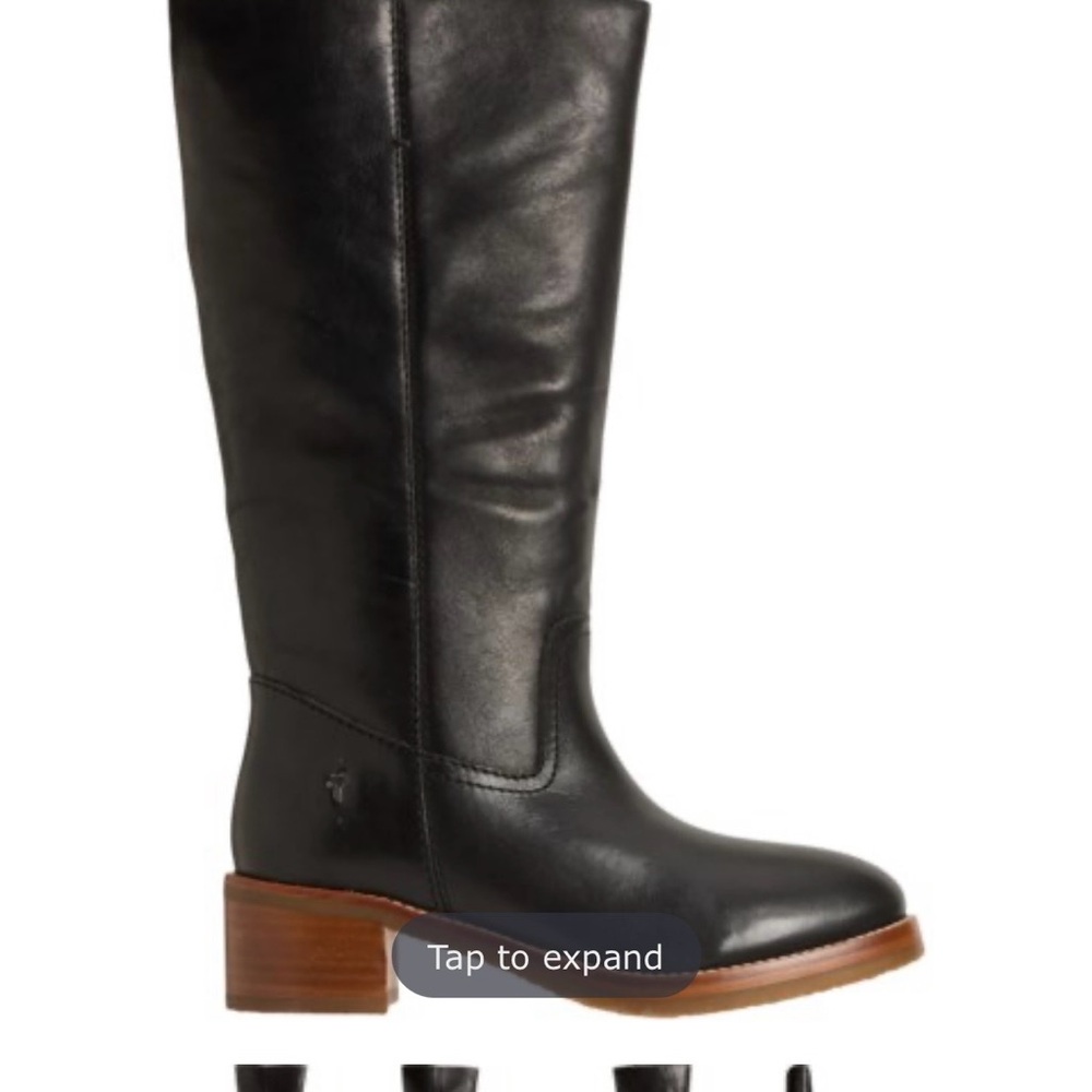 FRYE Black Leather Boots